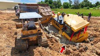 Wow!!Skills for Psychological Recovery Bulldozer SHANTUI DH17 C2 Stuck In​ In Pok