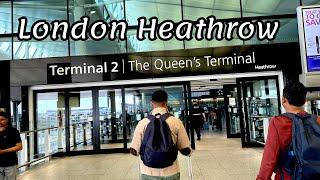 LONDON HEATHROW AIRPORT TERMINAL-2  WALKING TOUR