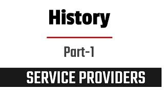 Internet Service Providers - History- Part-1