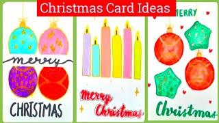 Simple Christmas Cards Ideas for  Beginners ! Diy Handmade Christmas Greetings Card #christmas