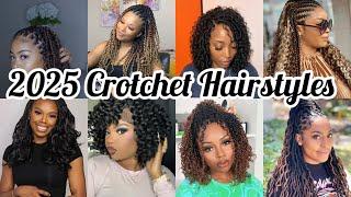 ‼️2025 Best Crotchet Hairstyles Ideas For Black WomenBlack Women Hairstyles 