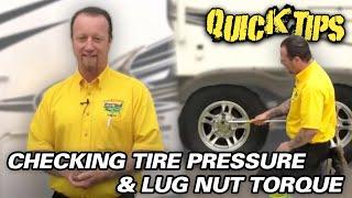 CHECKING TIRE PRESSURE & LUG NUT TORQUE | Pete's RV Quick Tips