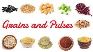 Grains and Pulses names in English | Grains name | Pulses name | Millets | Grains and Cereals