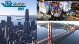 Quick Look of New-York San Francisco and Las Vegas - Microsoft Flight Simulator 2024