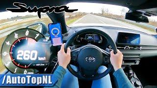 Toyota Supra 2.0T TOP SPEED on AUTOBAHN [NO SPEED LIMIT] by AutoTopNL