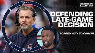 A SCARED way to coach - Foxworth calls out Matt Eberflus for late-game decision vs. Packers | Get Up