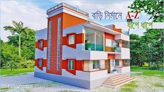 বাড়ি নির্মানের ধাপ সমূহ A-Z ।। বাড়ি তৈরির ধারনা ।। STEPS OF MAKING BUILDING