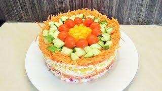 Salat Torte Schichtsalat