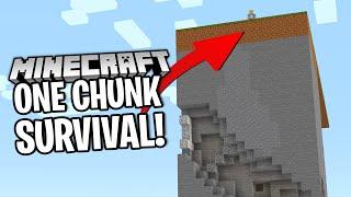 Minecraft ONE CHUNK Survival Just Got WEIRD..