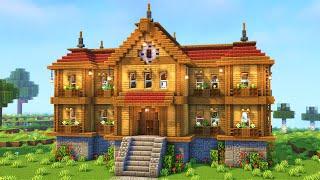 Minecraft | How to build a Large Mansion | Tutorial