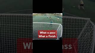 What a pass and what a finish Darren C. #grassrootsfootball #goal #pass #skill #soccer #goals