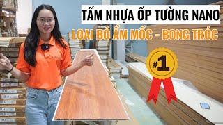 Tấm nhựa ốp tường nano cải tạo tường nhà ẩm mốc bong tróc bền rẻ đẹp | Tấm ốp tường nano | Haroma