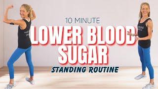 Lower Blood Sugar at Home Workout: 10-Minute Standing Routine Feat. Nutrisense!