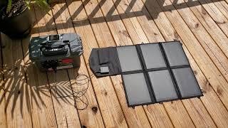 Charging DIY Solar Generator with Folding 45W Solar Panel - Free Energy - like Yeti or Jackery