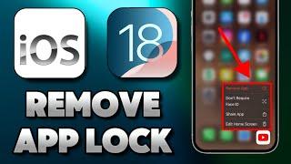 iOS 18 How To Remove Lock From Apps on iPhone (iOS 18 Update)