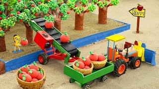 Diy tractor Bulldozer making Miniby transport Fruits | diy Agriculture Machine | HP Mini