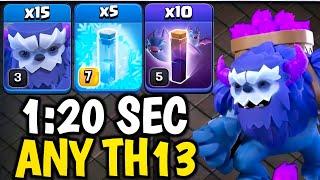 Mass Yeti Legend Push Attack ! Th13 Yeti Attack ! Th13 Attack Strategy ! Th13 Sui lalo ! Th13 Attack