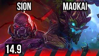 SION vs MAOKAI (TOP) | 4/1/9, 1400+ games | EUW Master | 14.9