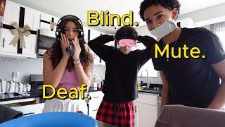 BLIND DEAF MUTE BAKING CHALLENGE! (THIS WAS STRESSFUL) (GAY COUPLE) Vlogmas Week 2