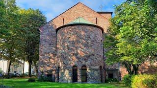 sunday morning to church, St. Paulus Kirche, Aschaffenburg, Germany