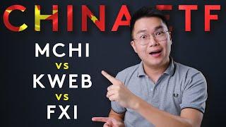 China Large-Cap Equities ETFs Compared: MCHI vs KWEB vs FXI | Which one should you invest in?