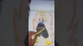 how to make a drawing of Vegeta SS for beginners tutorial###KT