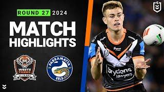 NRL 2024 | Wests Tigers v Eels | Match Highlights