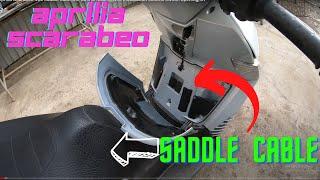 Aprilia Scarabeo 400 saddle cable,the tank is leaking,wire installation electric switch opening,4K