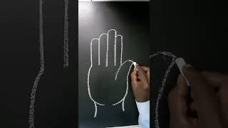 Eassily Drawing a Hand  #shorts #drawing  #Hand  How to Draw Hand Easily