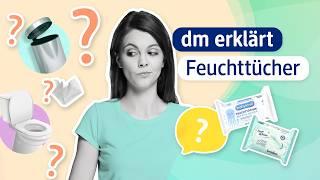 Entsorgung von Feuchttüchern & feuchtem Toilettenpapier