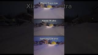 Xiaomi 14 ultra vs iPhone 15 pro max vs Samsung s24 ultra Camera Comparison  #shorts