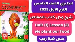 شرح و حل المعاصر انجليزى خام_سة ابت_دائ_ى الترم الاول 2025 الوحدة الاولى الدرس الثاني