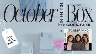 Cloth & Paper x WONDERMIND October Intention Box Unboxing | Mental Fitness