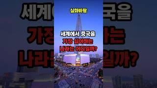세계에서 중국을 가장 싫어하는 나라는 ? 충격반전
