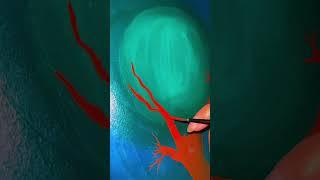 Fantasy forest acrylic painting #youtubeshorts #art #ytshorts #viralvideo #shorts #acrylicpainting