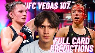 UFC Fight Night Blanchfield vs. Barber Full Card Predictions!