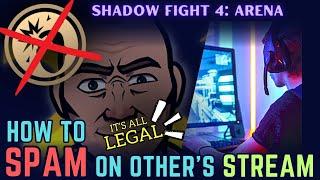 battling experiences against "Crazy Spammer YT" | he was not ready for this  #shadowfight4arena