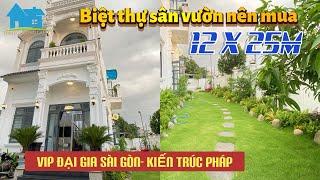 Siêu Biệt Thự! Bán nhà Hóc Môn 12 x25M sân vườn đẳng cấp giữa lòng Sài Gòn VIP! Kiến trúc sư Gò Vấp