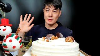 SUB)고소한 아몬드와 호두가 들어간 맛있는 케익 먹방(Korean Mukbang, cake, asmr, JMT, 케이크)