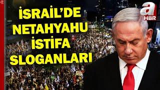 Binlerce İsrailli Soykırıma Karşı Sokakta! Tel Aviv'de "Netanyahu İstifa" Sloganları!  | A Haber