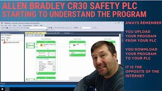 Allen Bradley 440C-CR30 Safety PLC.  Reviewing the Getting Started Program