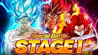 DRAGON BALL HEROES SPECIAL BATTLE! STAGE 1 VS SDBH FIGHTERS ALL MISSIONS! (Dokkan Battle)