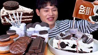 ASMR 오레오 디저트파티아이스박스 오레오과자 오레오 아이스크림 오레오 부어먹방! Oreo Dessert Party~ Oreo Cake Snack Ice Cream MuKBang