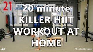 HIIT Workout - 20 minute at Home Killer HIIT Workout - No Equipment (B) 2/2