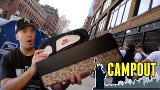 CAMPOUT IN NYC !!! LIMITED HYPED SNEAKERS PICKUP & KITH X MARVEL VLOG