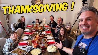 Brits Cook Ultimate Thanksgiving Dinner With Family! #thanksgivingday