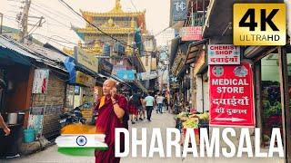  McLeod Ganj - Main Market - Dharamsala | Himachal Pradesh [  WALK 4k ] #dharamshala #mcleodganj