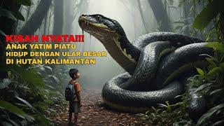 VIRAL !!!  SEORANG ANAK YATIM PIATU HIDUP DENGAN ULAR RAKSASA DI DALAM GOA HUTAN KALIMANTAN