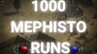 DIABLO 2 RESURRECTED - 1000 MEPHISTO RUNS