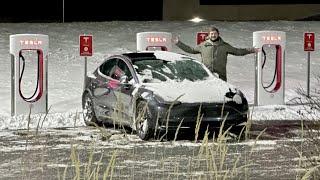 I Deep Froze My Tesla And Immediately Plugged It Into A Supercharger To See What Happens